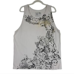 XTREME COUTURE Men's Tank Top Size XL, white and black